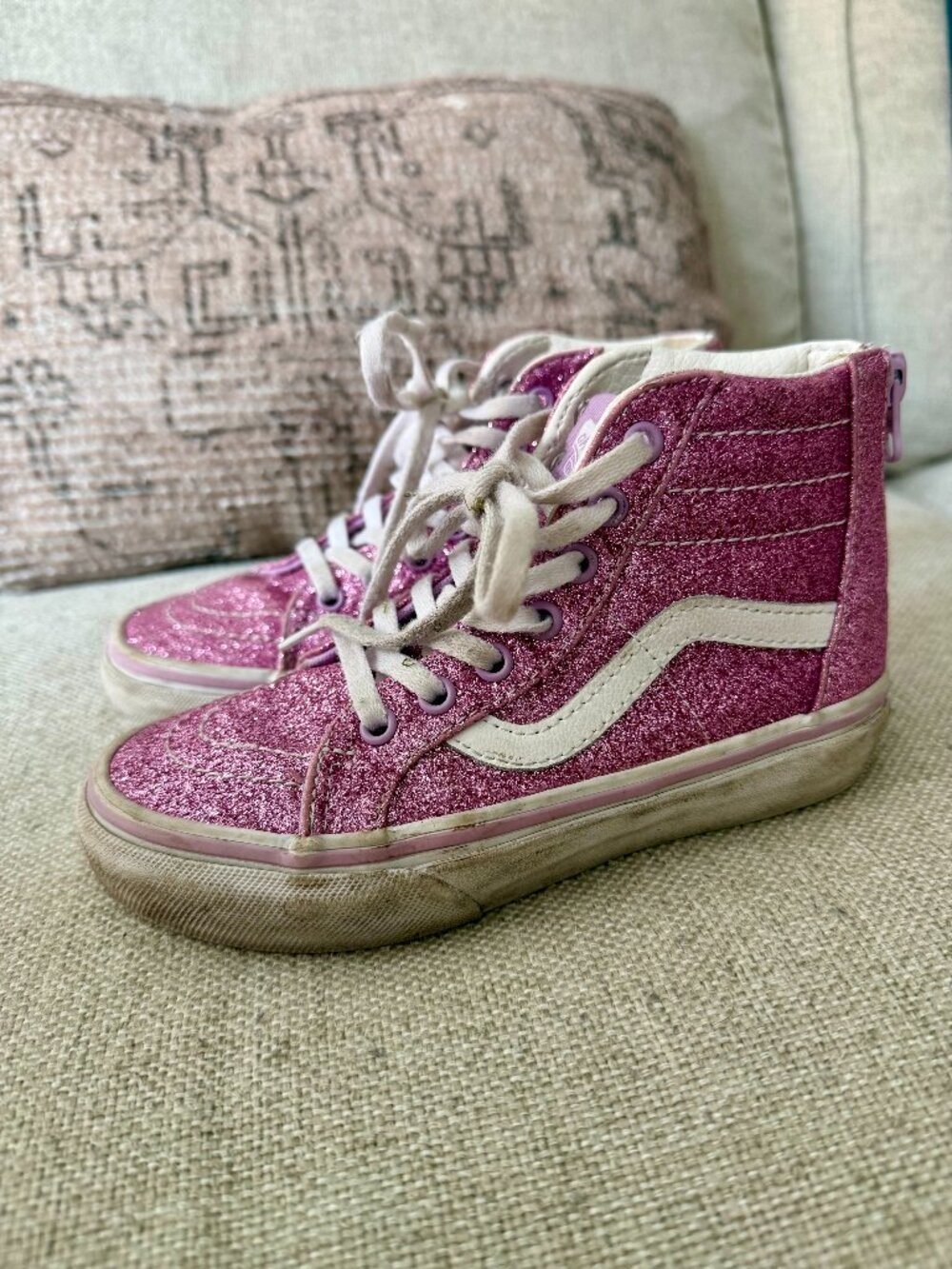 Vans Glitter High Tops Sneakers for kids, size 13